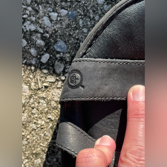 BORN Brand Strappy Sandals - Wedge - Leather - Black - Women’s Size 9M -Open Toe - Picture 8 of 11